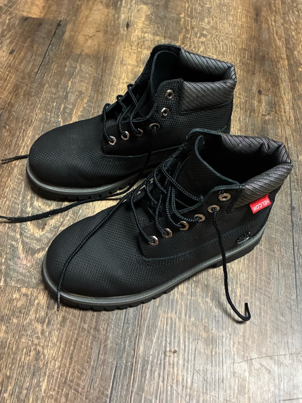Timberland Premium 6" Helcor Waterproof Boots - Black Scuff-Proof